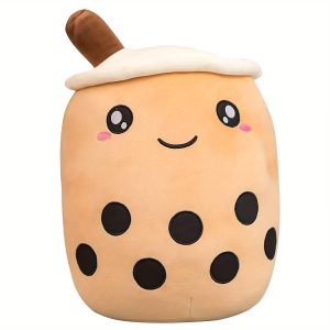 Milk Tea Cup Plush Pillows -Kawaii Cuddle Toys for Kids - Huggable Playful Fun, an Ideal Birthday Gift for Boys and Girls