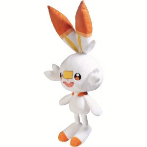 Takara Tomy Pokemon Scorbunny Plush Toy: Adorable Cotton Stuffed Animal for Pokemon Fans