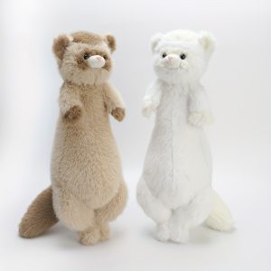 A Pair Of Plush Toy Long Pillows, In The Shape Of Double Ferret Dolls, As A Gift