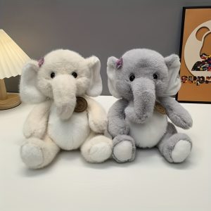 7.87-Inch Baby Elephant Plush Toy Children's Soothing Rag Doll Birthday Gift Valentine's Day Gift