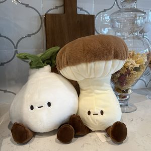 2PK Vegetables Plush Toy Mushroom Plush Toy Onion Plush Toy